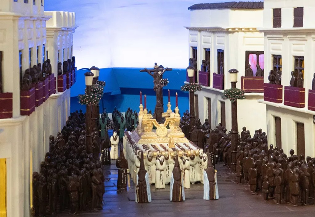 Procesión de Semana Santa en chocolate